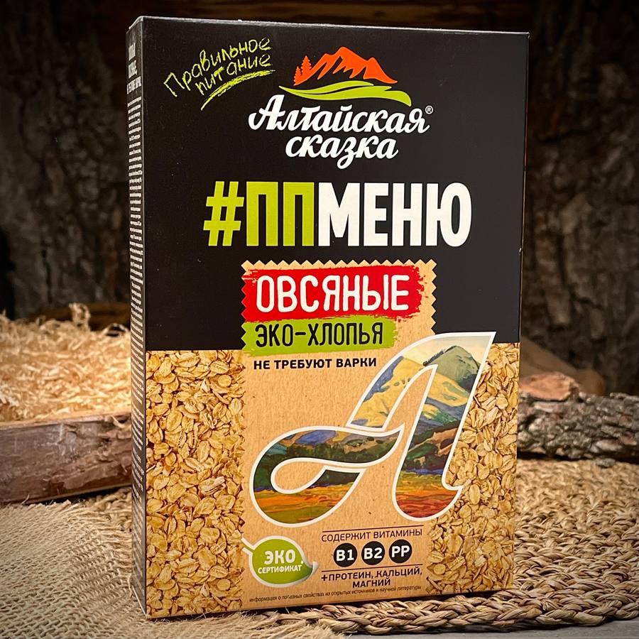 Овсяные эко-хлопья "Алтайская сказка" — фото 1