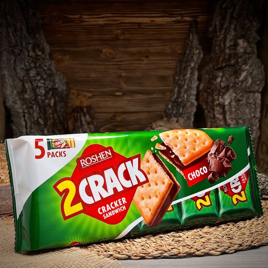 Печенье-сэндвич с какао "2crack Roshen" — фото 1