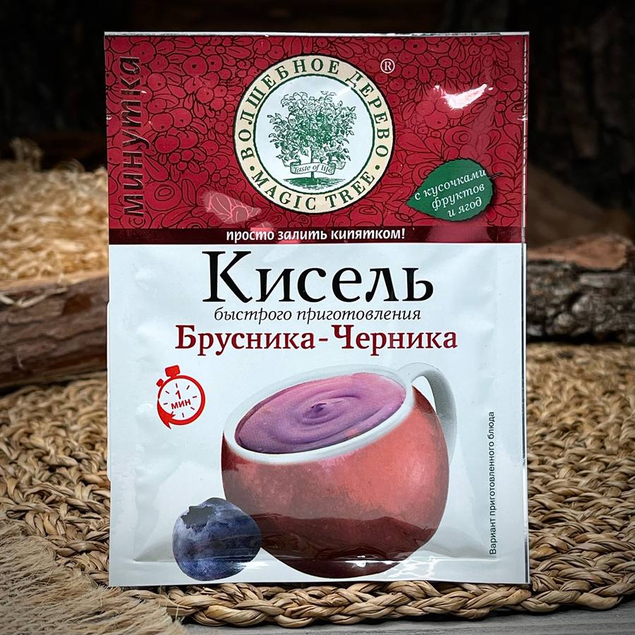 Кисель бруснично-черничный "Волшебное дерево" — фото 1