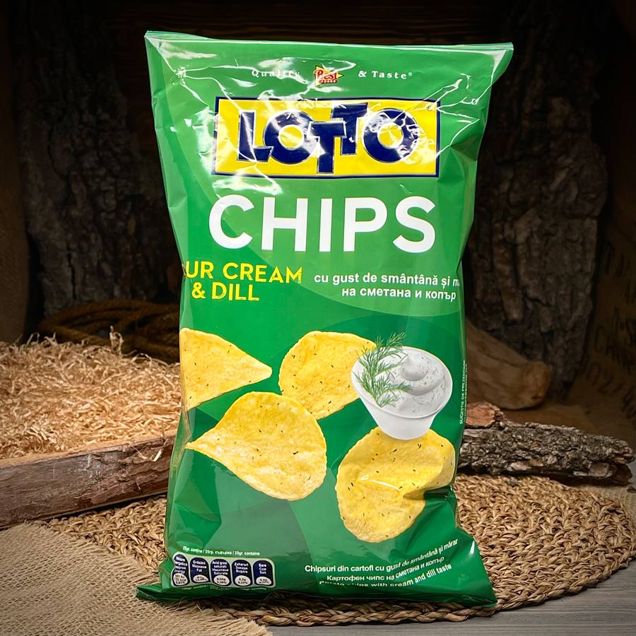 Чипсы со сметаной "Lotto Chips" — фото 1