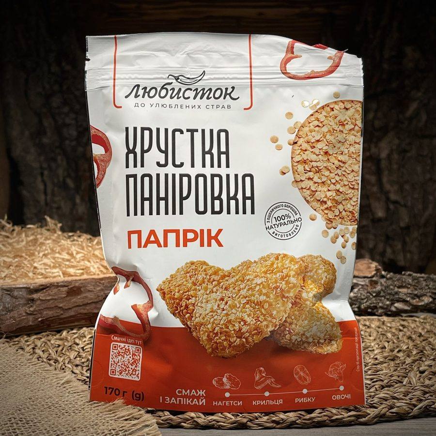 Панировочные сухари со вкусом паприки "Любисток" — фото 1