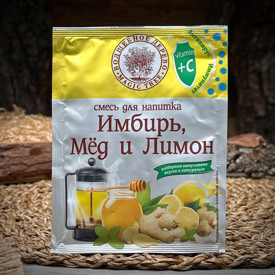 Смесь для напитка Волшебное дерево Имбирь, мед и лимон — фото 1