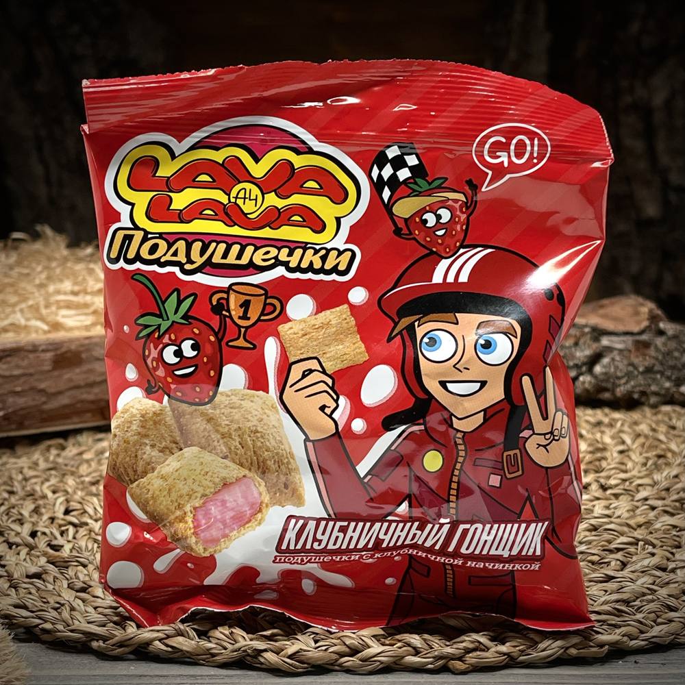 Подушечки хрустящие с клубничной начинкой — фото 1