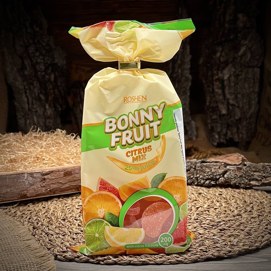 Конфеты Bonny Fruit цитрусовый микс — фото 1