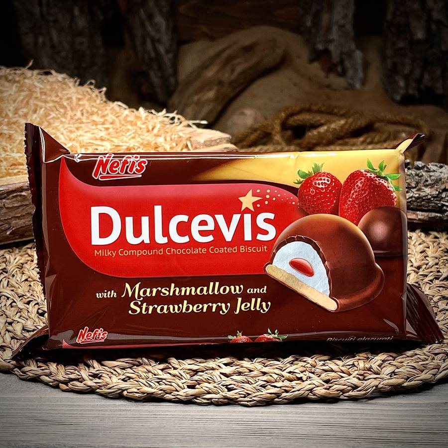 Бисквит с маршмеллоу и клубникой Dulcevis — фото 1