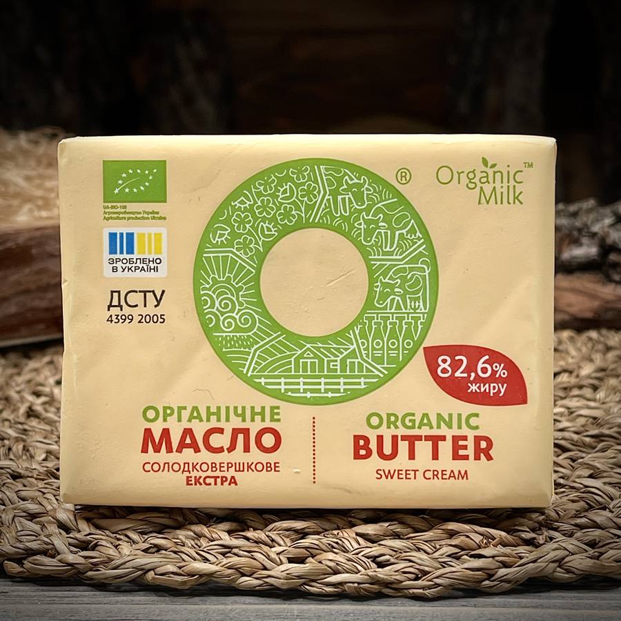 Органическое сливочное масло 82.6% Organic Milk — фото 1