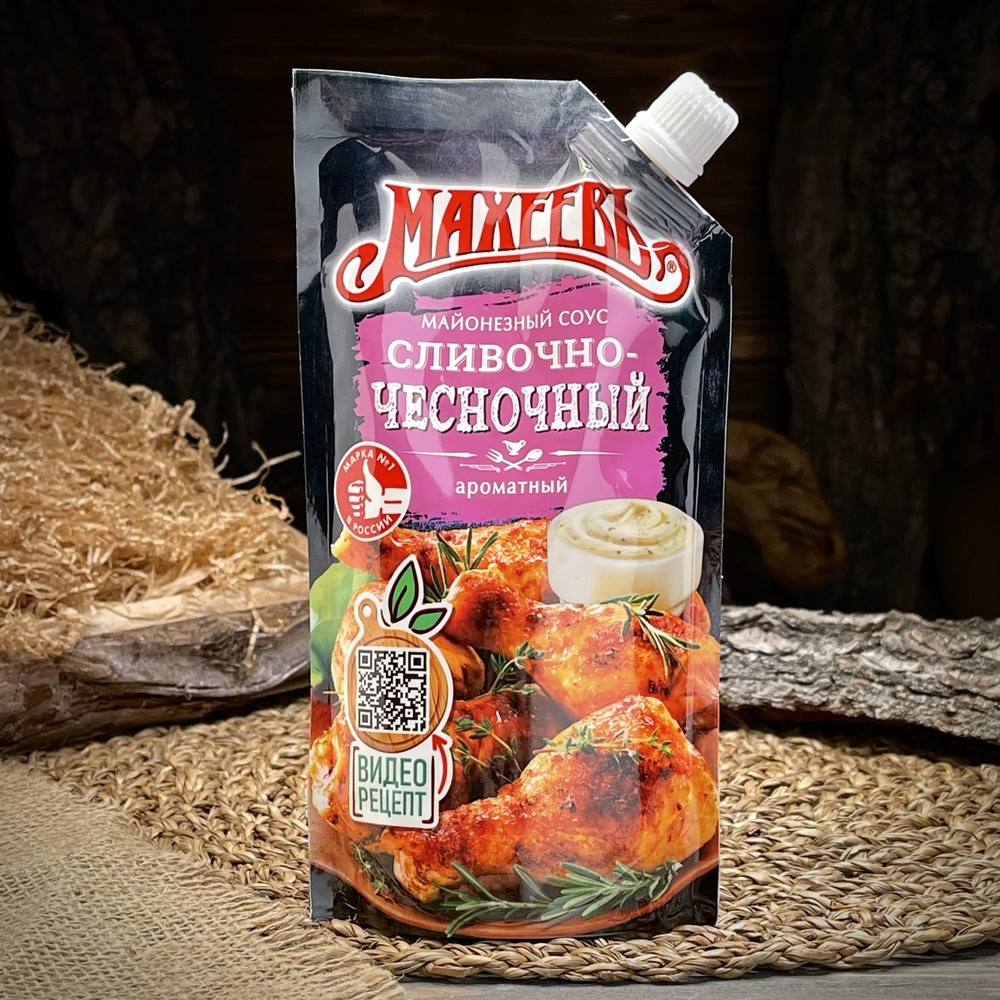 Майонезный соус сливочно-чесночный "Махеев" — фото 1