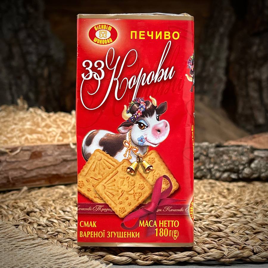 Печенье со вкусом вареной сгущенки "33 коровы" — фото 1
