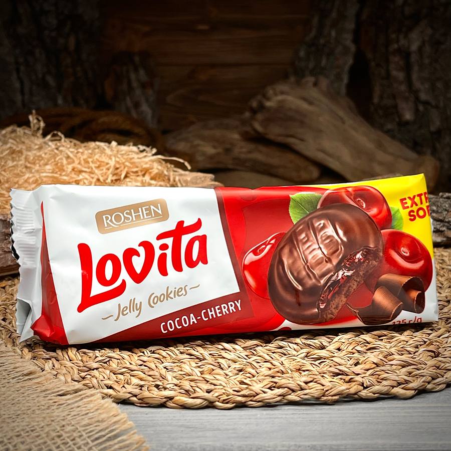 Печенье с вишней "Lovita" — фото 1