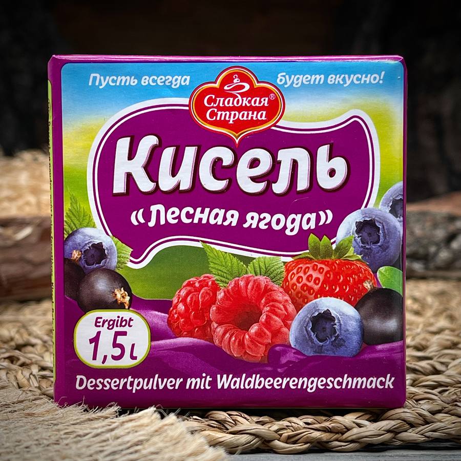 Кисель с ароматом лесной ягоды "Сладкая страна" — фото 1