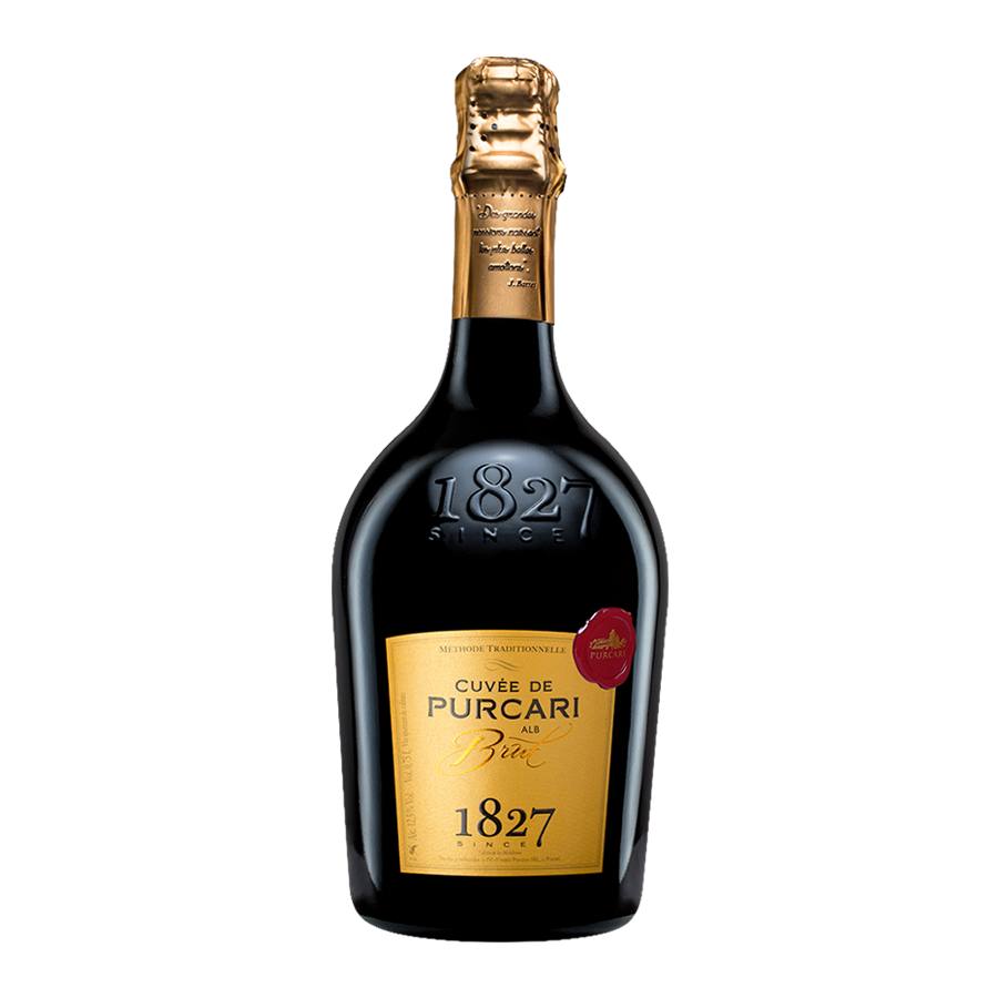 Игристое вино Cuvée de Purcari Brut белое 0,75 л — фото 1