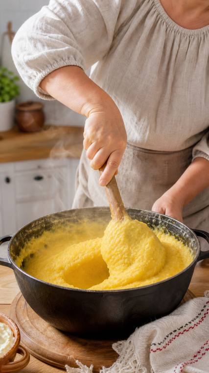 Mămăligă — la polenta rumena — 4