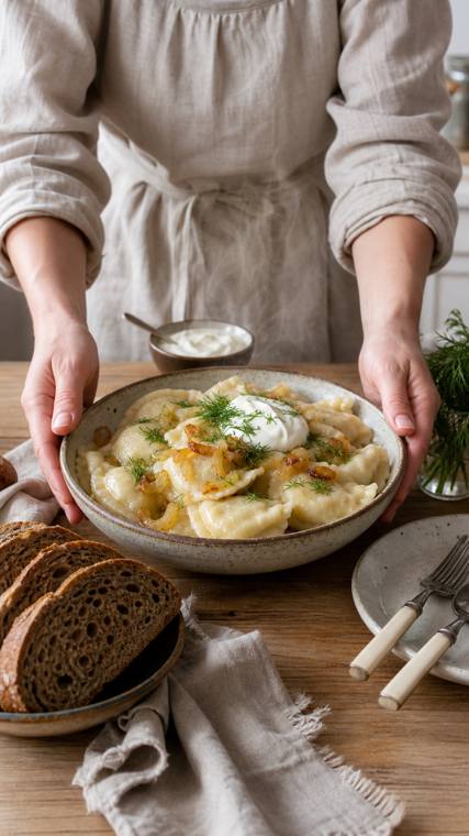 Varenyky — ravioli ucraini con patate