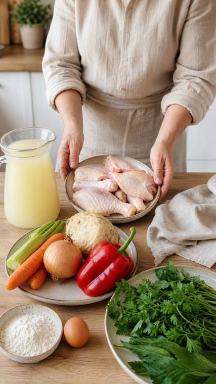 Zeamă — zuppa moldava di pollo — 2