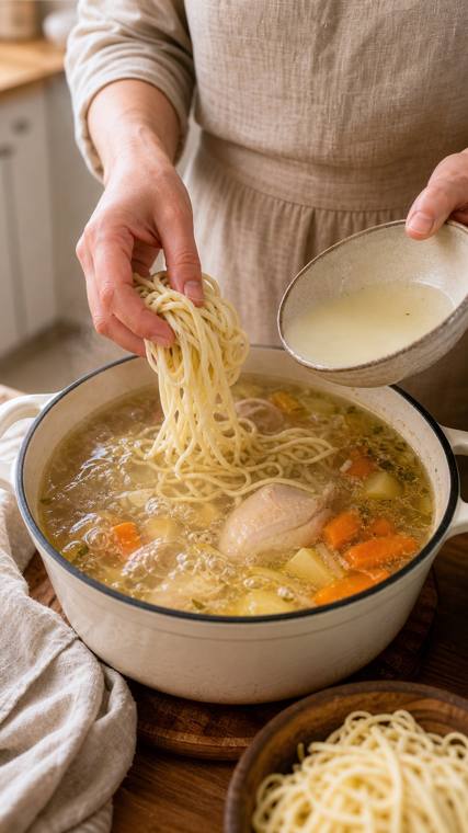 Zeamă — zuppa moldava di pollo — 6