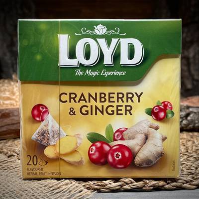 Tè al mirtillo rosso e zenzero "Loyd"