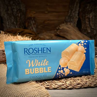 Пористый белый шоколад "Roshen"