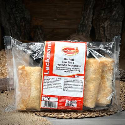 Crêpe ripiene di coscia di pollo "Lackmann"