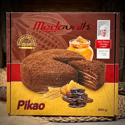 Torta al miele e cioccolato "Pikao"
