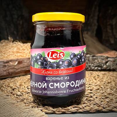 Варенье из черной смородины "Leis"