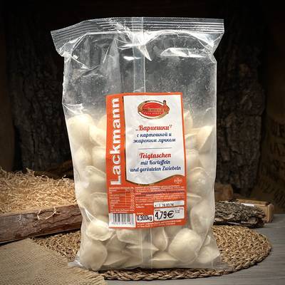 Vareniki con patate e cipolla dorata "Lackmann"