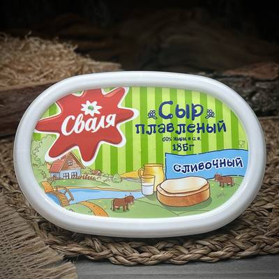 Плавленый сливочный сыр "Сваля"