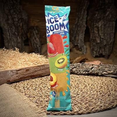 Înghețată pe băț cu căpșune și kiwi „Ice-Boom”