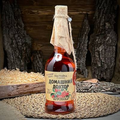 Liquore al mirtillo rosso "Domashniy Doktor"