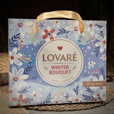 Set di tè nero e verde Winter Bouquet Lovare