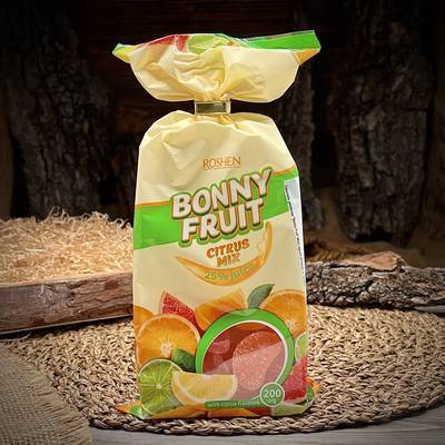 Цукерки Bonny Fruit цитрусовий мікс