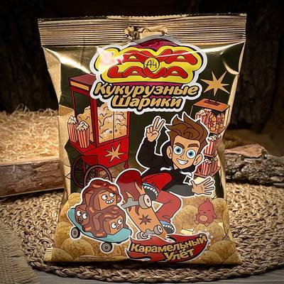 Кукурузные шарики Lava Lava Карамельный Улет