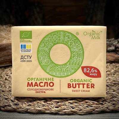 Органическое сливочное масло 82.6% Organic Milk