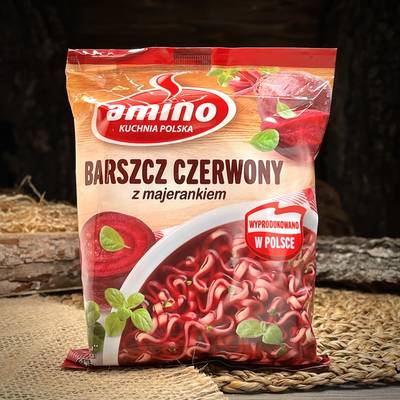 Borsch istantaneo Amino (zuppa di barbabietole)