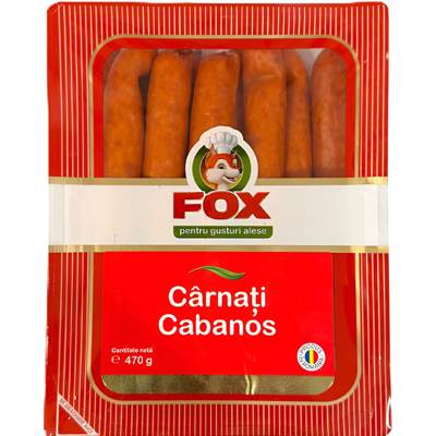 Колбаски копчёные Fox (Cârnați afumati)