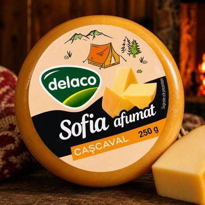 Кашкавал копчёный Delaco (Cașcaval afumat)