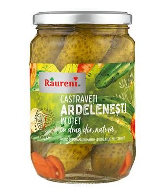 Огурцы в уксусе Râureni (Castraveți ardelenesti în oțet)