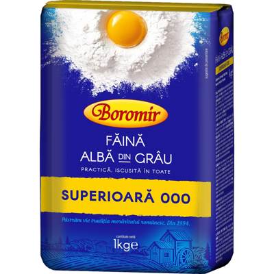 Мука пшеничная 000 Boromir (Făină albă 000)