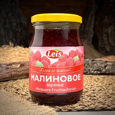 Малиновое варенье "Leis"