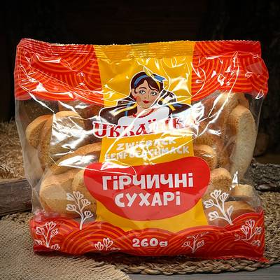 Горчичные сухари "Ukrainka"