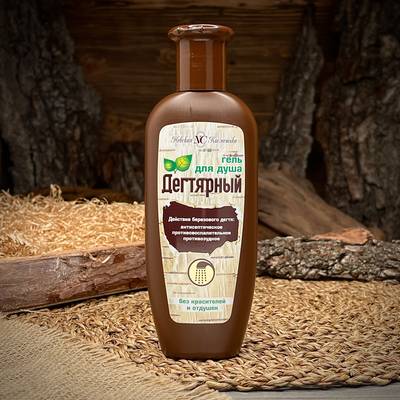 Gel doccia al catrame di betulla "Degtyarny"
