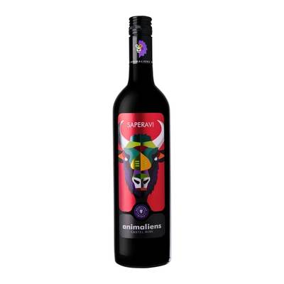 AnimAliens Saperavi Castel Mimi — vin roșu sec 0,75 l