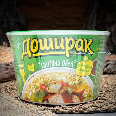 Лапша с куриным вкусом "Доширак"