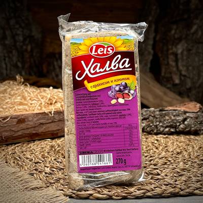 Халва с арахисом и изюмом "Leis"