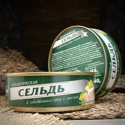 Hering în suc propriu cu ulei „Sib Fisch”