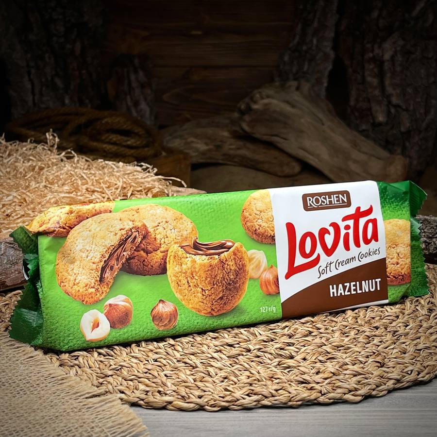 Печенье с кремом из фундука "Lovita" — фото 1