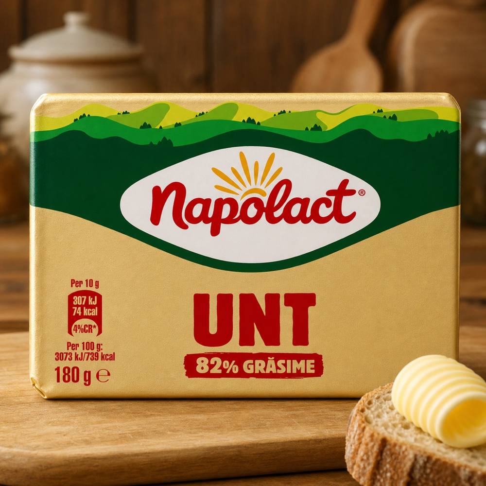 Масло сливочное 82% Napolact (Unt 82%) — фото 1