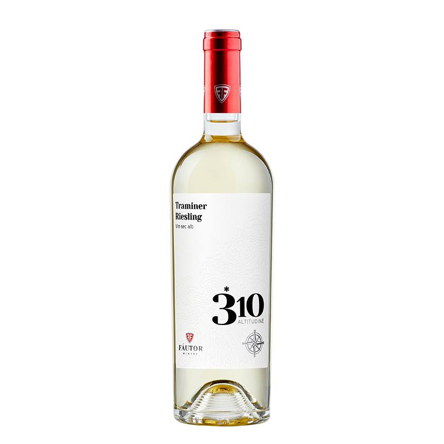 Вино белое сухое 310 Altitudine Traminer Riesling, Fautor 0,75 л — фото 1
