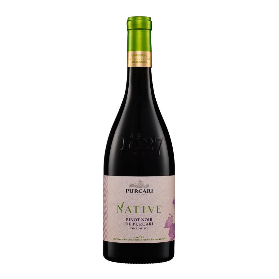 Вино красное сухое Native Pinot Noir, Purcari 0,75 л — фото 1