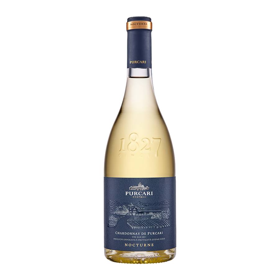 Вино белое сухое Nocturne Chardonnay, Purcari 0,75 л — фото 1