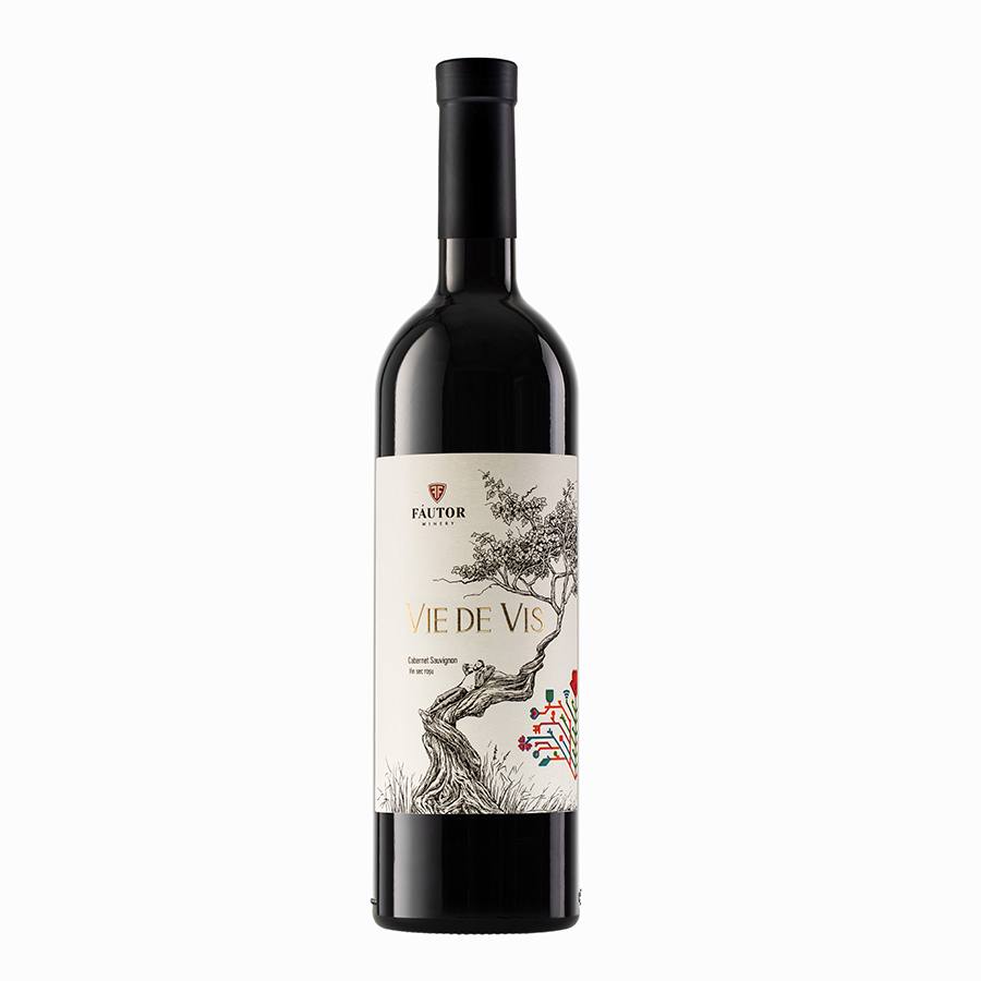Вино красное сухое Vie de Vis Cabernet Sauvignon, Fautor 0,75 л — фото 1